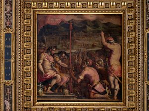 Gründung von Florentia, einer römischen Siedlung von Giorgio Vasari