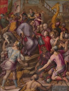 Lorenzo der Prächtige empfängt den Tribut der Botschafter, 1556-1558 von Giorgio Vasari