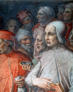 Marsilio Ficino flankiert von Paolo del Pozzo Toscanelli (Detail)