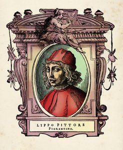 Porträt von Lippo di Benivieni - Gravur aus „Die Leben“ von Giorgio Vasari 1568 von Giorgio Vasari