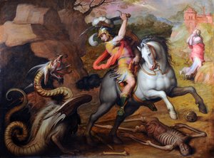 Sankt Georg und der Drache, ca. 1560