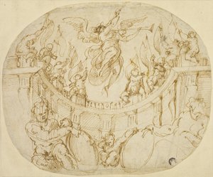 Studie für Allegorie der zwei Quartieri von Florenz