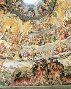 Das Jüngste Gericht, Detail aus der Kuppel des Doms, 1572-79