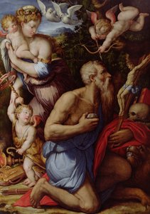 Die Versuchung des Heiligen Hieronymus von Giorgio Vasari