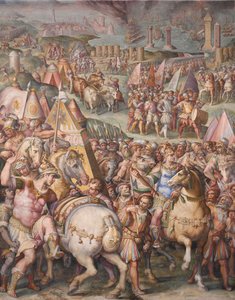 Der Kaiser Maximilian hebt die Belagerung von Livorno auf, 1568-1571