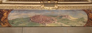 Ansicht von Lucignano, 1557-1558 von Giorgio Vasari