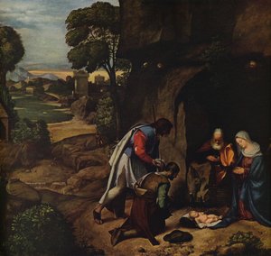 Die Anbetung der Hirten, 1505-1510 von Giorgione da Castelfranco