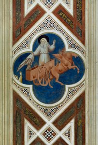 Elija wird in den Himmel aufgenommen, (Detail) aus Leben und Passion Christi, von Giotto von Giotto (c.1266 1337)