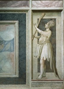 Torheit, männliche Figur mit verschlossenem Mund, nach der Restaurierung 2002