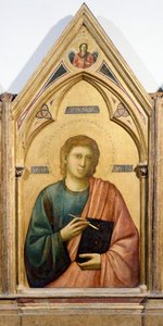 Johannes der Evangelist (Detail) aus Badia Polyptych, um 1300 von Giotto (c.1266 1337)
