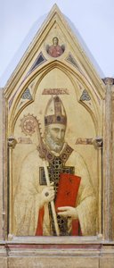 St. Nikolaus von Bari (Detail) von Giotto (c.1266 1337)