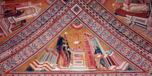 Die Kirchenlehrer: Heiliger Augustinus von Hippo von Giotto (c.1266 1337)