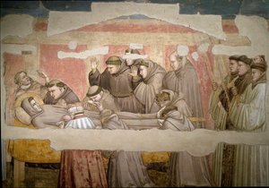 Das Begräbnis des Heiligen Franziskus von Assisi (Detail)