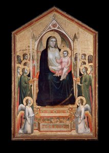 Jungfrau in Majestät, umgeben von Heiligen von Giotto (c.1266 1337)
