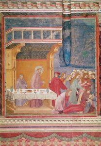 Der heilige Franziskus sagt den Tod eines Ritters in Celano voraus, ca. 1297-99