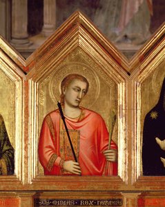 Heiliger aus dem St. Reparata Polyptychon (Detail) von Giotto di Bondone