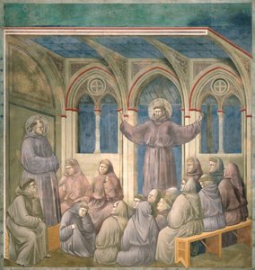 Die Erscheinung im Kapitelsaal in Arles, 1297-99 von Giotto di Bondone