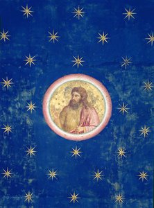 Der Prophet Johannes der Täufer, aus dem Gewölbe der Decke, ca. 1305 von Giotto di Bondone