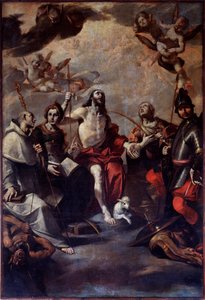 Johannes der Täufer, St. Georg, St. Lucia, St. Katharina, St. Bernhard von Giovacchino Assereto