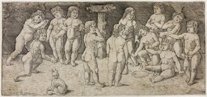Zwölf spielende Cupidos von Giovan Pietro Birago
