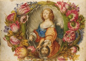 Porträt der Großherzogin Vittoria della Rovere als Judith von Giovanna Garzoni