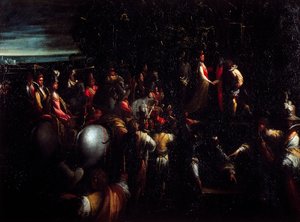 Szene aus einer Fabel von Giovanni (1575 1655) Donducci