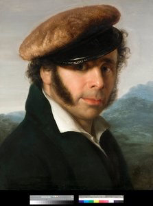 Porträt des italienischen Malers Pietro Ronzoni (1781-1862) Gemälde von Giovanni Carnovali dit Piccio (1804-1873) 1825 Privatsammlung von Giovanni (1804 1873) Carnovali