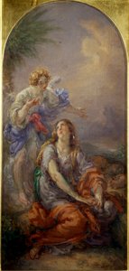 Hagar und der Engel in der Wüste