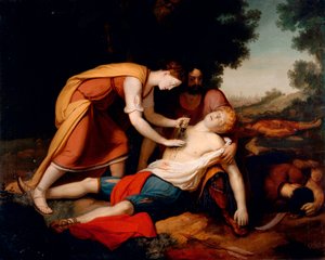 Erminia behandelt Tancred von Giovanni (1826 1903) Costa