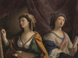 Allegorie der Malerei und Musik von Giovanni Andrea Sirani