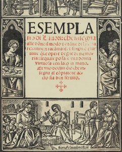 Esemplario di Lauori..., Titelblatt recto, 1. August 1532