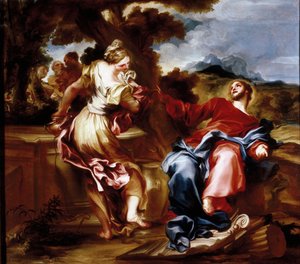 Christus und die Samariterin von Giovanni Andrea di Ferrari