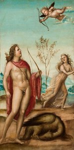 Apollo und Daphne, nach 1500 von Giovanni Antonio Bazzi Sodoma