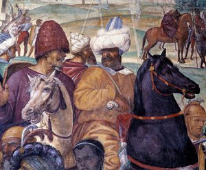 Wie Benedikt die Zerstörung von Monte Cassino vorhersagt (Detail)