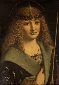 Porträt eines Jungen als Heiliger Sebastian von Giovanni Antonio Boltraffio