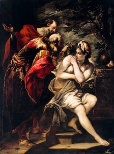 Susanna und die Ältesten, von Giovanni Antonio Burrini (1656-1727) von Giovanni Antonio Burrini or Burino