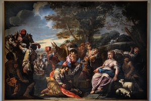 Laban sucht die von Rachel versteckten Idole, frühes XVIII Jahrhundert von Giovanni Antonio De (1671–1751) Pieri