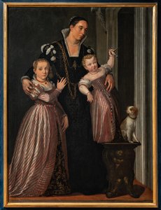 Porträt von Paola Bonanome Gualdo mit ihren Töchtern Laura und Virginia