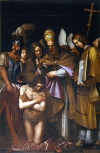 Die Taufe Konstantins, erstes Drittel des 17. Jahrhunderts von Giovanni Antonio Galli