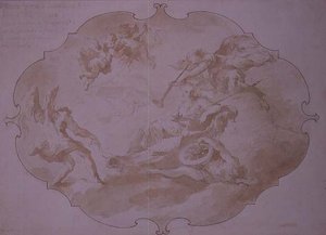 Triumph der militärischen Tugend, ca. 1750