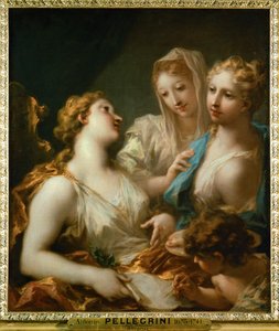 Die Malerei und das Zeichnen erziehen die Liebe von Giovanni Antonio Pellegrini