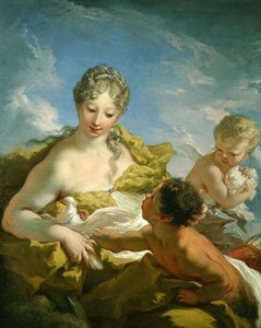 Venus und Amor von Giovanni Antonio Pellegrini