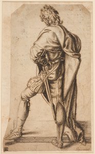Ein Mann von hinten gesehen von Giovanni Antonio Pordenone