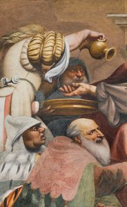 Zentrales Kirchenschiff, Dritter südlicher Spann, Aufstieg nach Golgatha, Il Pordenone von Giovanni Antonio Pordenone