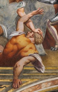 Zentrales Kirchenschiff, Erster Südspan, Christus ans Kreuz genagelt