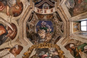 Gott als Schöpfer unter Engeln, ca. 1529 von Giovanni Antonio Pordenone