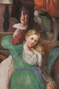 Disputation der heiligen Katharina mit den Philosophen (Detail)