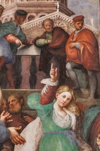 St. Katharinas Disputation mit den Philosophen (Detail)