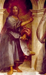 Der Prophet Jesaja, Detail aus der St.-Anna-Kapelle, Kirche der Verkündigung, Cortemaggiore, Italien