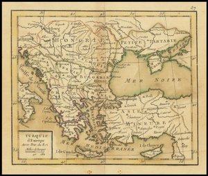 1762 Karte - Türkei in Europa von Giovanni Antonio Rizzi Zannoni